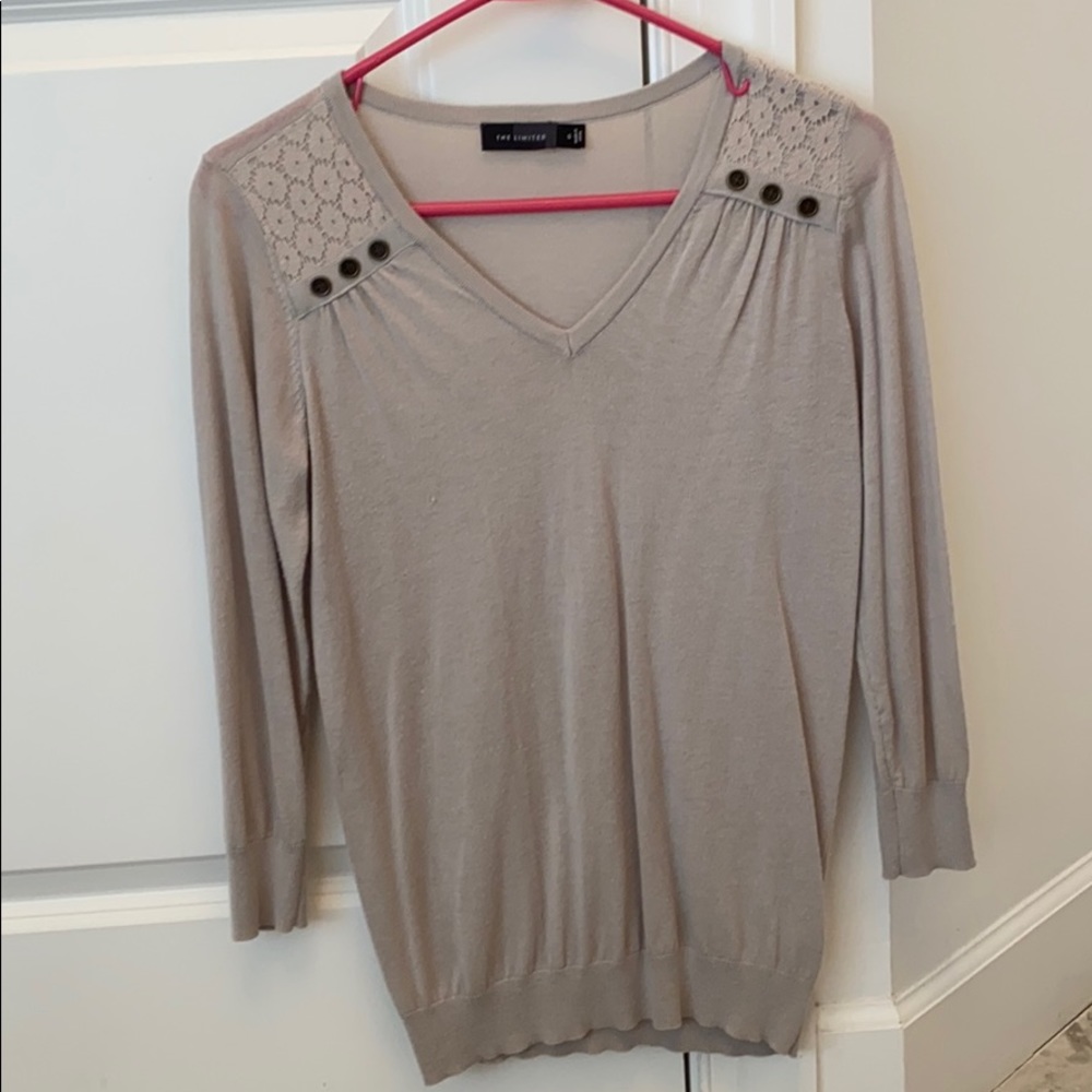 The Limited Grey Light Sweater, Size Small